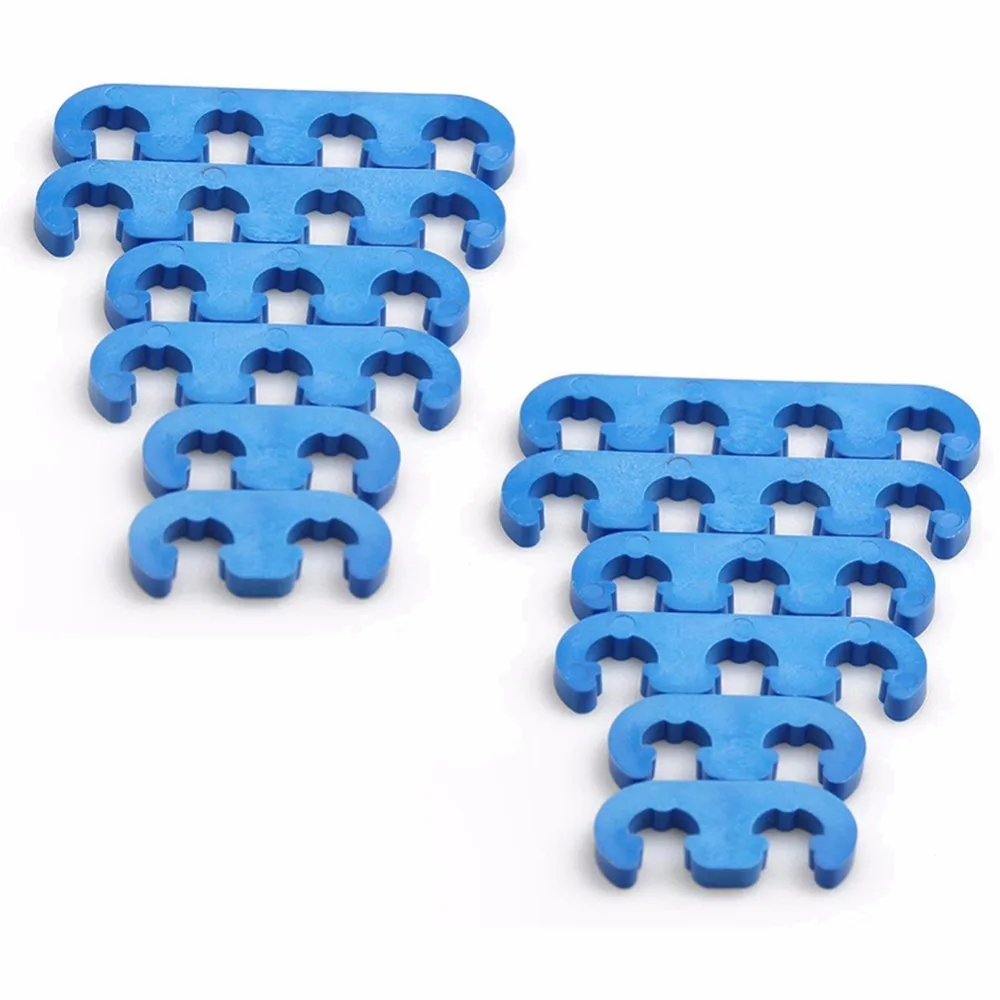 

Универсальный 7 мм 8 мм для свечи зажигания РАЗДЕЛИТЕЛЬ провода ткацкий станок для Chevy для Ford пластик