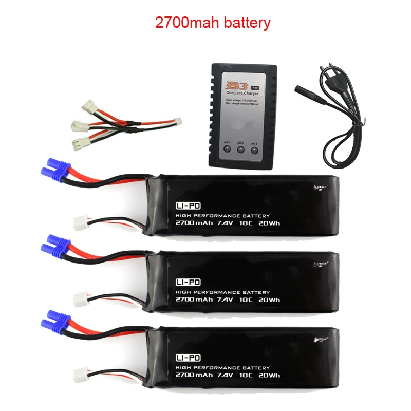 Hubsan H501C H501S X4 7.4V 2700mAh pin lipo 10C 20WH Pin Cho RC Drone Phần