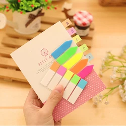 Creative Sticky Notes fluorescence Category Index Memo Pad Paper Sticker Transparent indicates Fridge Wall stickers
