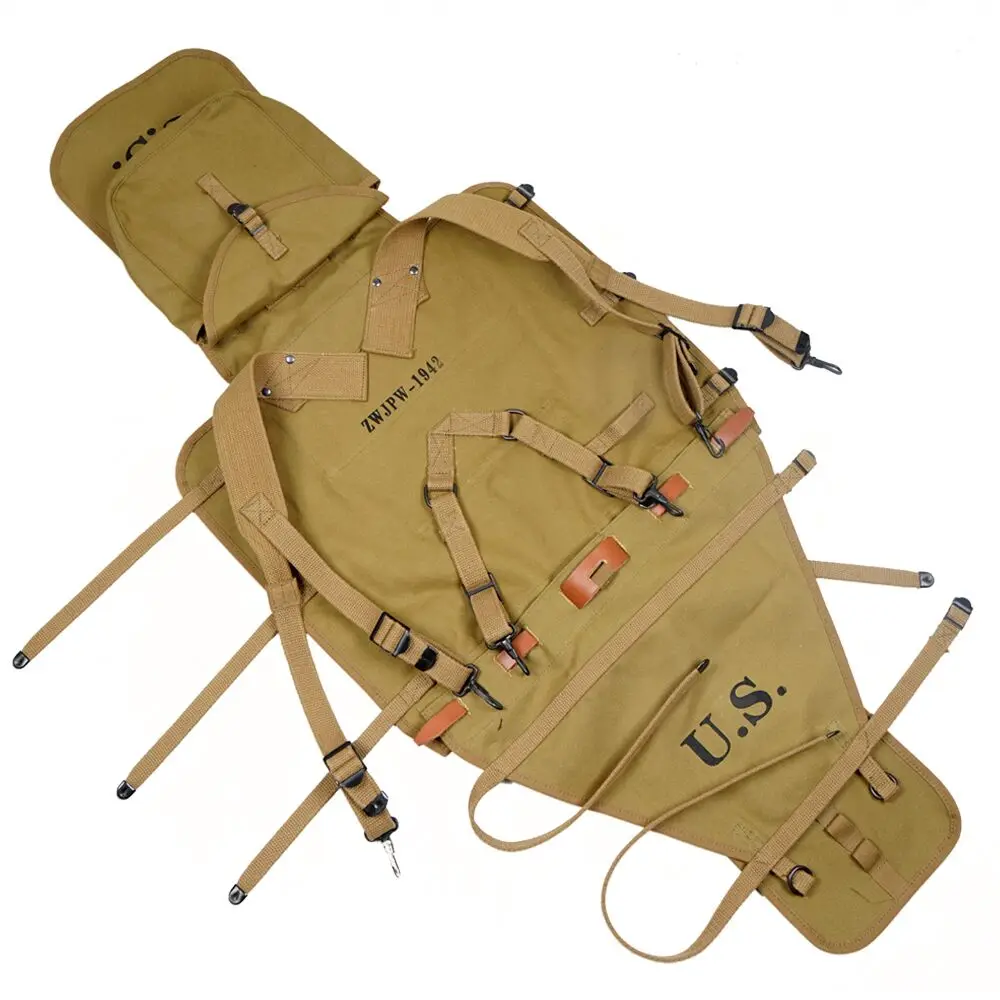 Repro WW2 US Army M1928 Knapsack Outdoor Backpack Camping Bag high quality