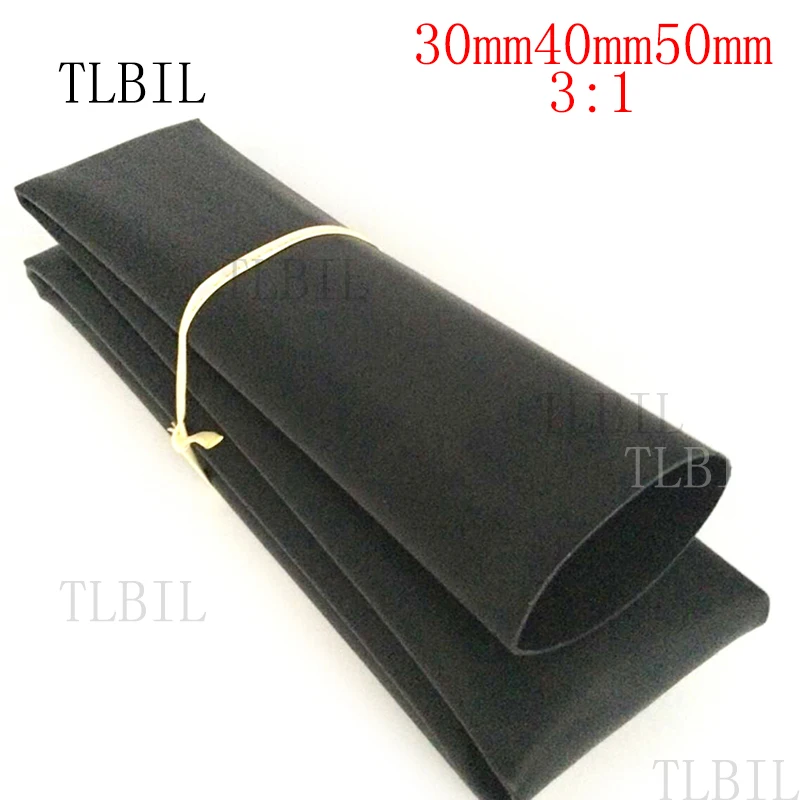 1.22Meters BTUM 30/40/50mmm thin&flexible flame retardant Adhesive Lined Polyolefin Heat Shrink Tubing Shrink Ratio 3:1