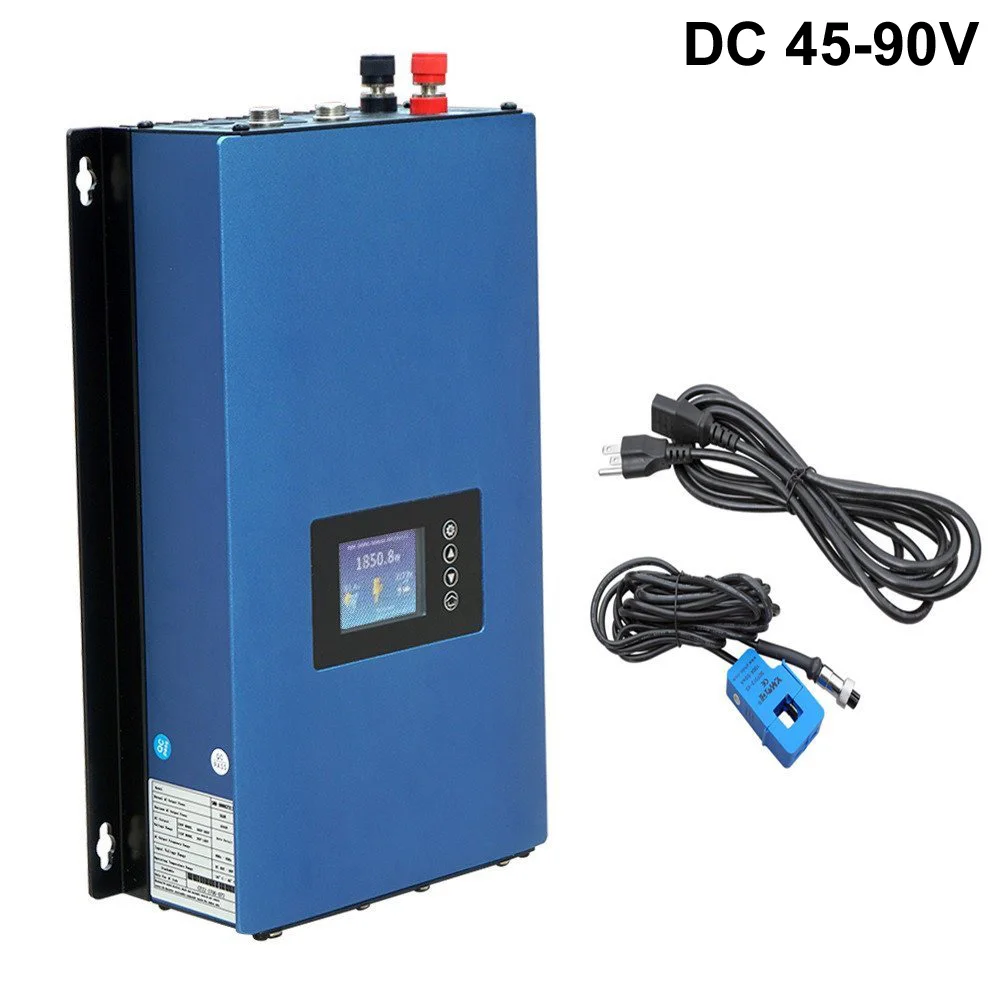 1000W Solar Grid Tie Inverter SUN1000GTIL2-LCD Input Voltage Range 22-60V /45-90V DC Pure Sine Wave Solar Inverter