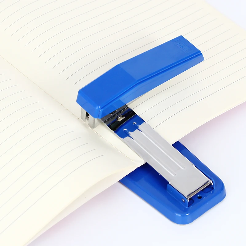 Deli grampeador permanente temporário rotativo 360, equipamento de grampo de papeleria, escritório para estudantes