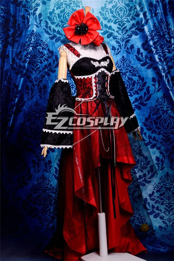 Linijka szlachetny sąd styl SJD czarny + czerwony Gothic Lolita sukienka Cosplay kostium E001