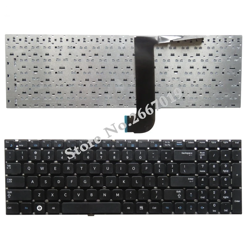 US New English Replace laptop keyboard For SAMSUNG NP RC528 RC530  Q530 Q560