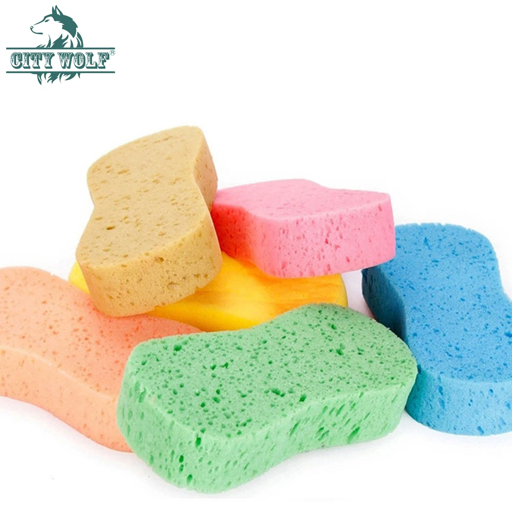 

Car Washer Honeycomb Sponge High Density Vacuum Compressed Sponge Car Cleaning Accessory City Wolf