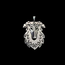 Fashion Cutout Zinc Alloy Animal Pendants Borzoi Jewelry Pendants