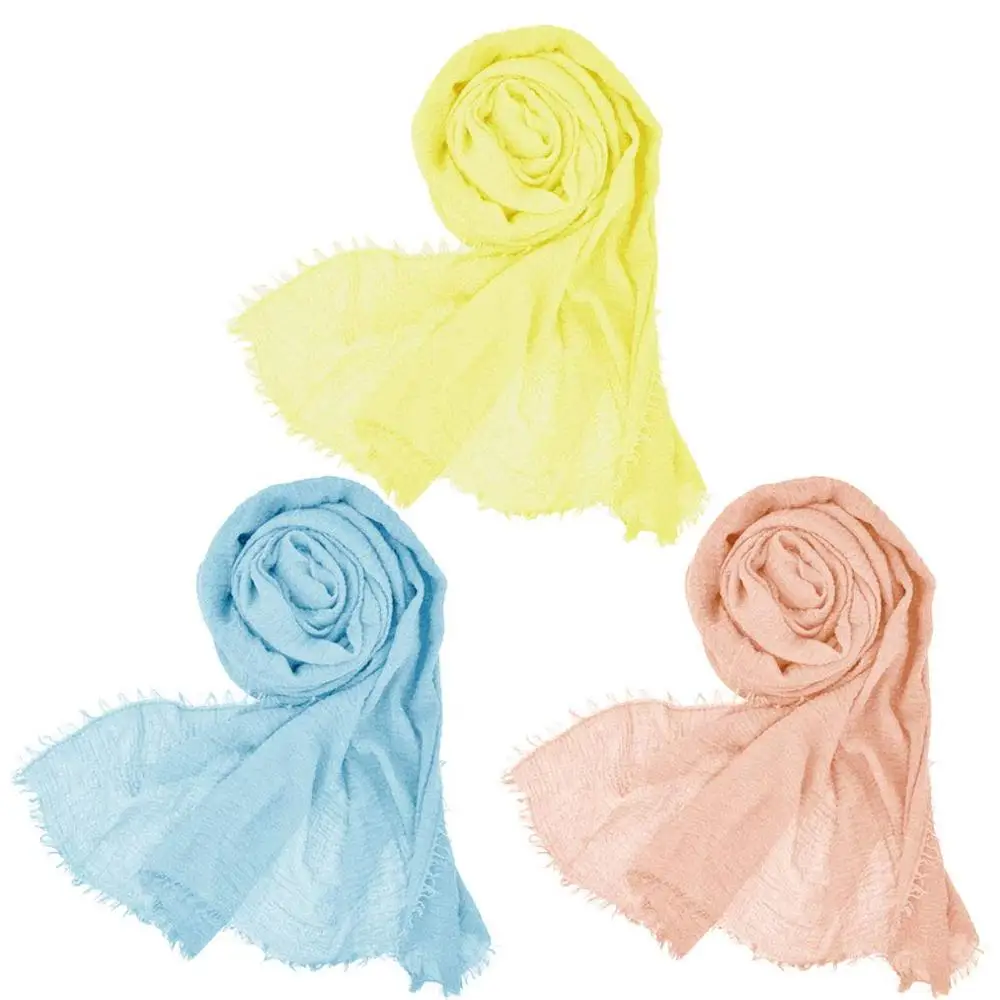 180 cm Women Cotton Hemp Light Weight And Offers Super Scarf Shawl Soft Long Scarves Hijab Wrap Muslim Scarves