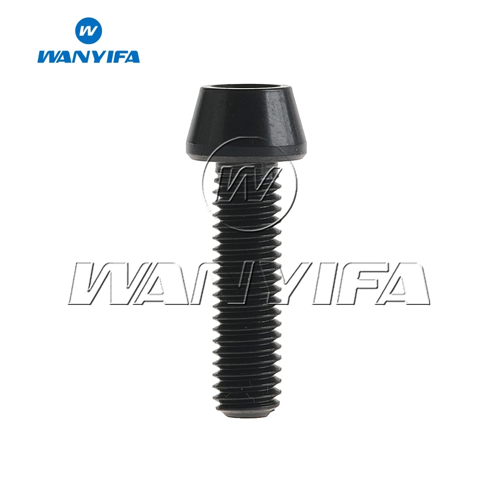 Wanyifa titanyum cıvata M5 x 9 16 18 20 25 30 35 40 45 50 55 60mm Allen anahtarı konik kafa cıvata vida bisiklet gövdesi Seatpost