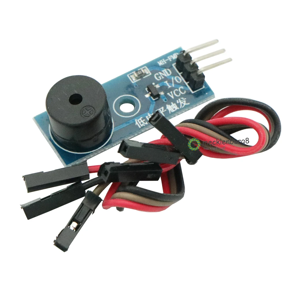 Active alarm signal module Sensor sound alarm 3.3 V-5 V for Arduino car interior MCU IO Ports and connectors with 20 cm Dupont l