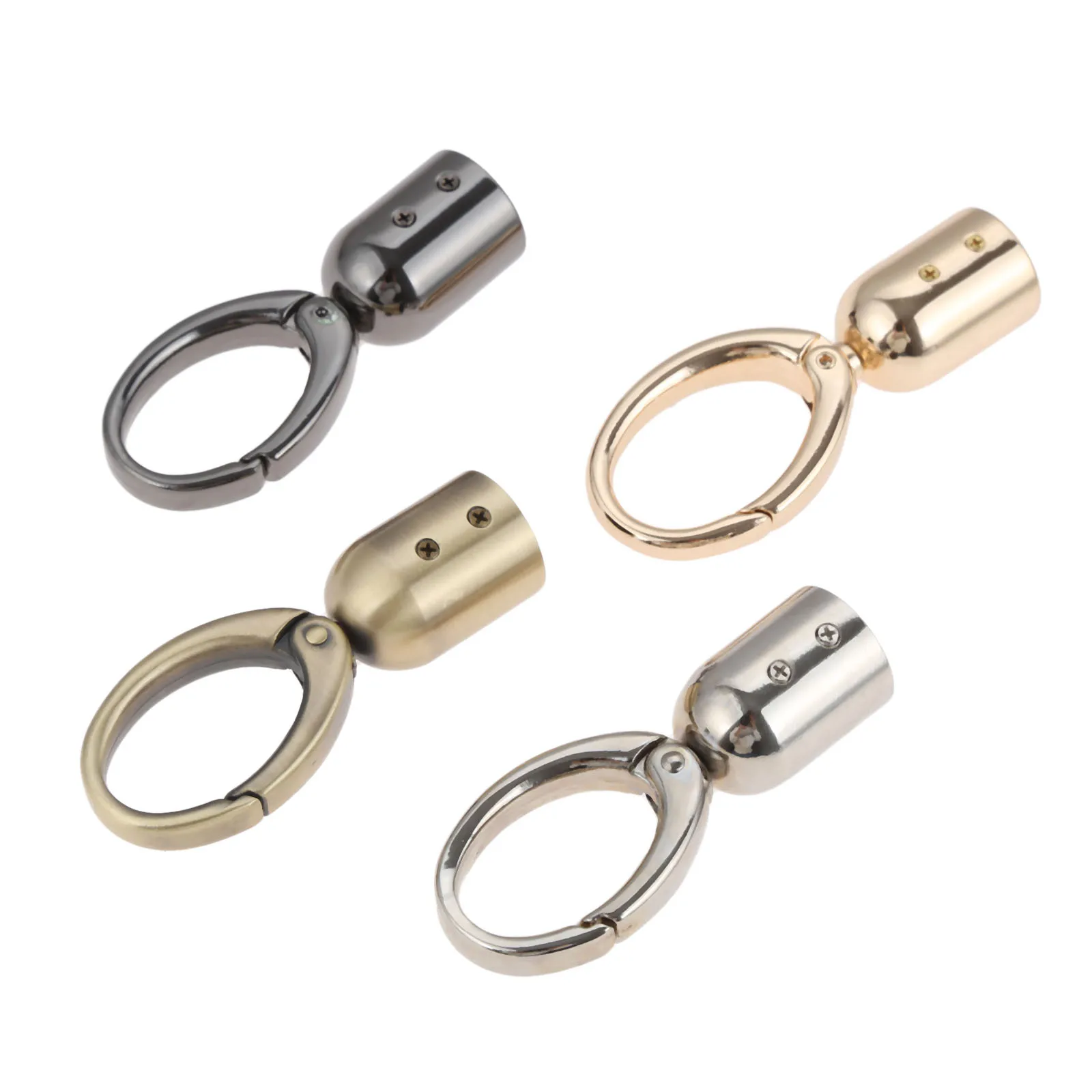 1Pc Bag Straps Connector Hanger Buckles for Leather Bag Clasp Handbag Strap Stopper Cord Hooks Screw Bag Hardware Accessories