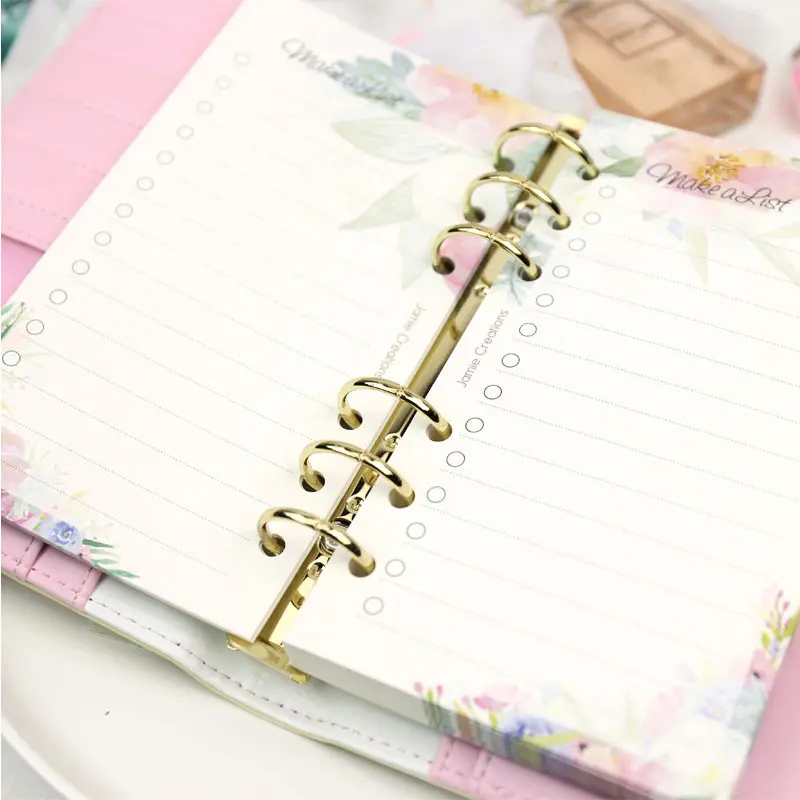 Yiwi A5 A6 A7 list Page Original Newest Inside Pages Planner Filler Papers Loose-Leaf Notebook Accessories Student Stationery