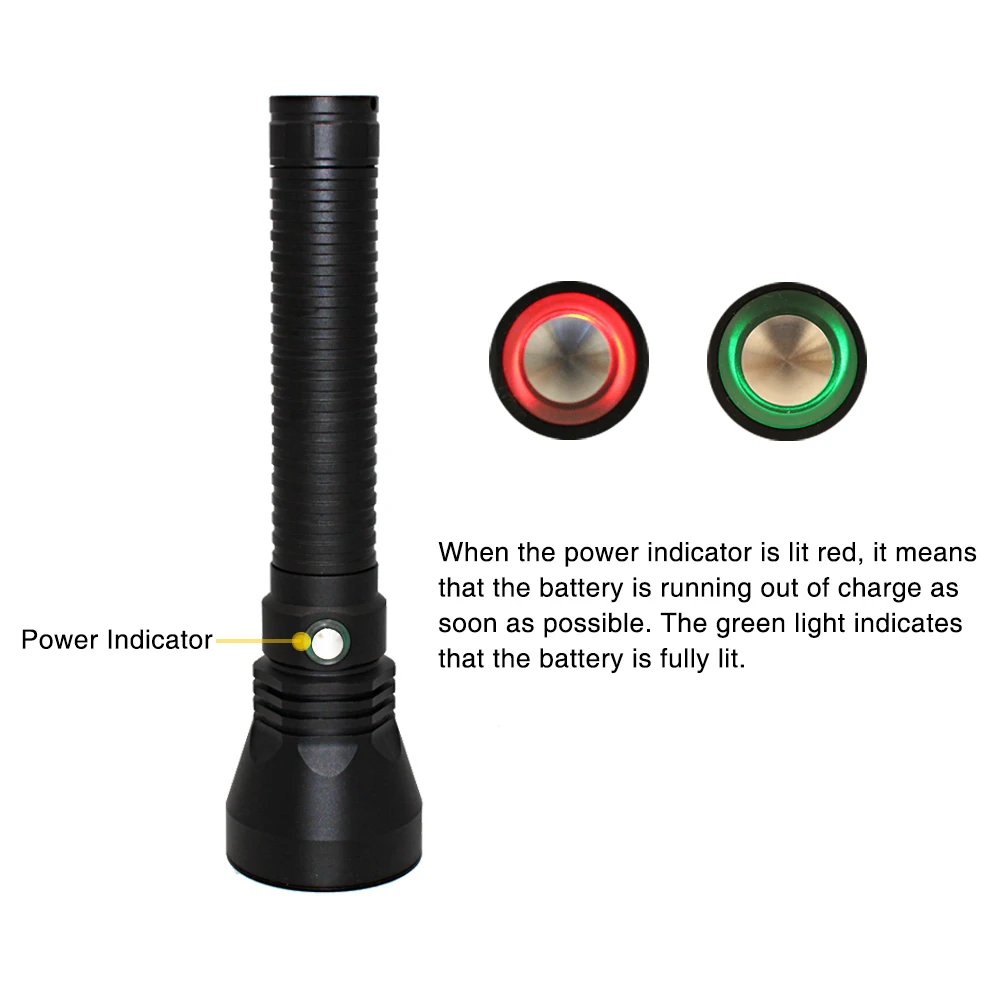 XHP70 Diving Flashlight 4000LM Underwater Torch Ultra Fire XHP70.2 LED Waterproof Lamp Light 26650 for diving fishing
