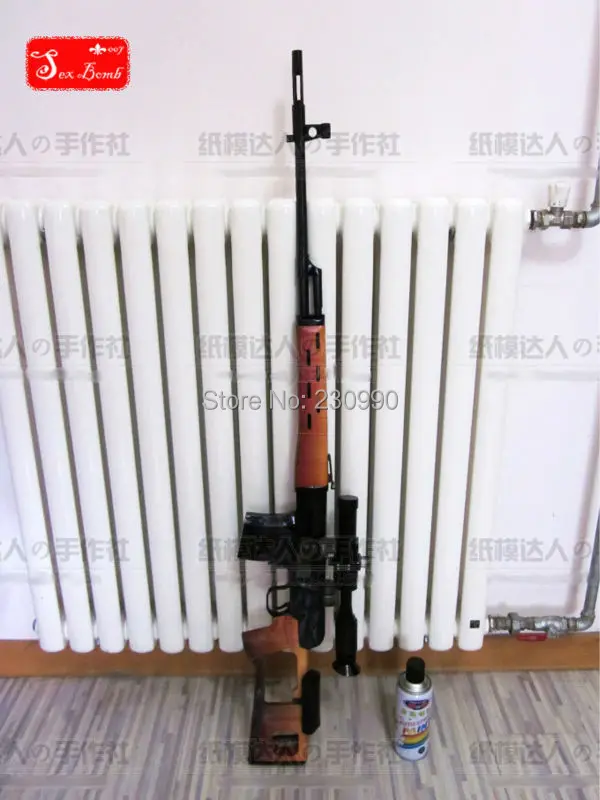 Original Scaled SVD Sniper Rifle 3D Paper models DIY Dragunov guns assembled high simulation Gun Weapons model toys 120cm
