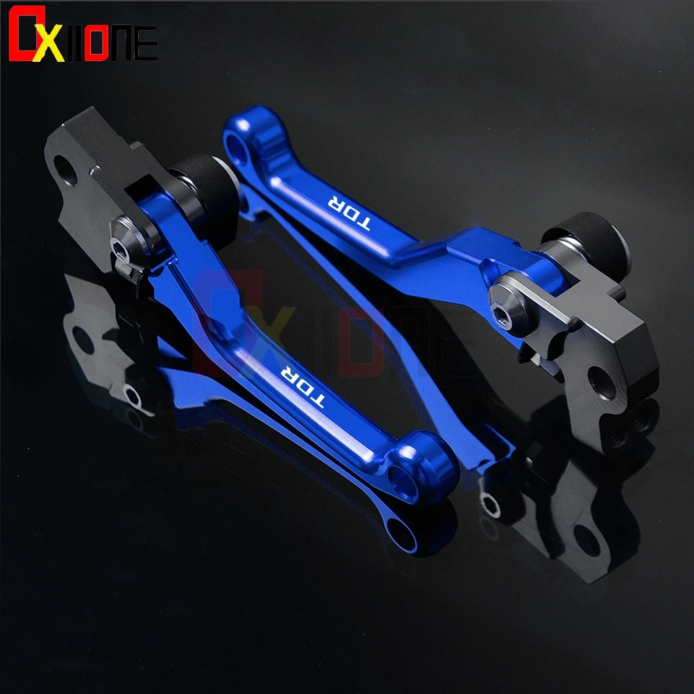 Motocross Motorcycle CNC Aluminum Moto Pivot Dirt Bike Clutch Brake Levers Set For Yamaha TDR 240 250 1988-1990 TDR125 1991-2002