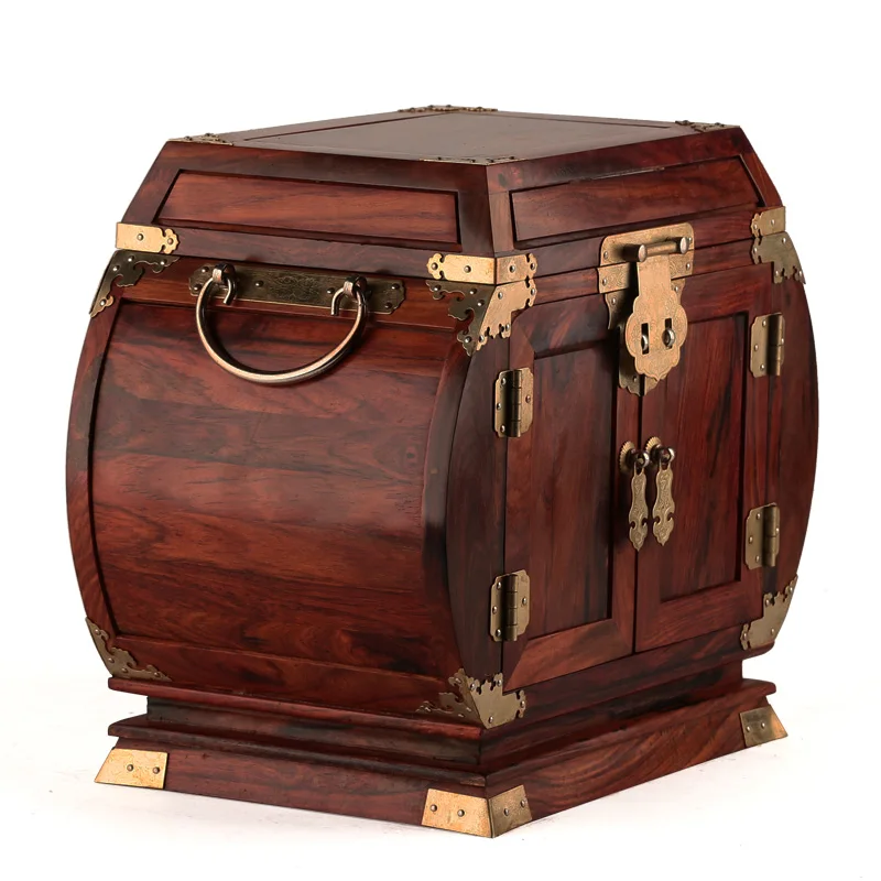 Rosewood rosewood wooden jewelry box jewelry box wood wedding oversized plain chest mirror lock