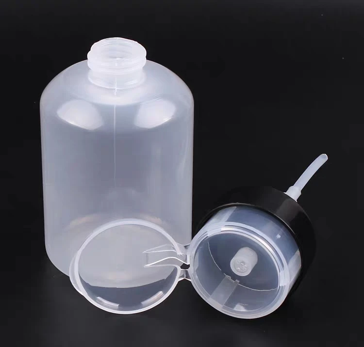 Press type Alcohol Bottle Alcohol Pump Fiber cleaning FTTH tools 200ml Protable empty bottle Nail Art Polish Cleaner Remover