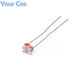 100 Pcs 5MM Photoresistor Light Dependent Resistor LDR 5506 Photoelectric Photosensitive Photo Detector Resistance
