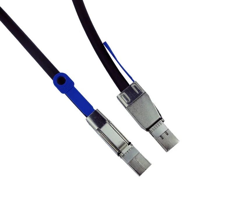 Free Shipping 2 Meters High Density Mini SAS 4X SFF-8644 to SFF-8644 Copper Cable for SAS RAID