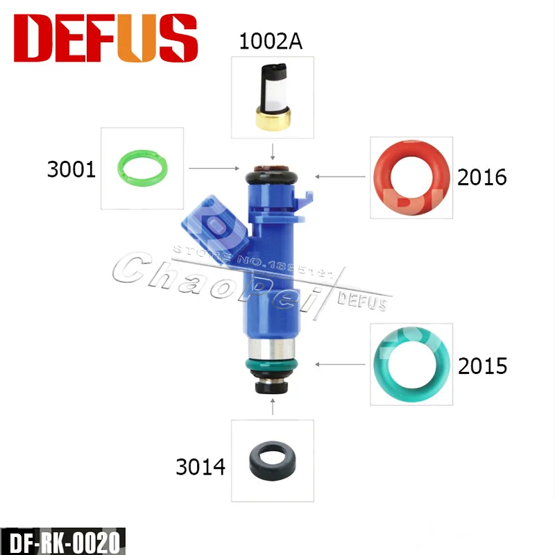 50 Pcs/bag Fuel Injector Repair Kits 16450-RWC-A01 Filter O-ring Plastic for Acura Honda Civic RDX Integra RSX K20 K24 B16 B18