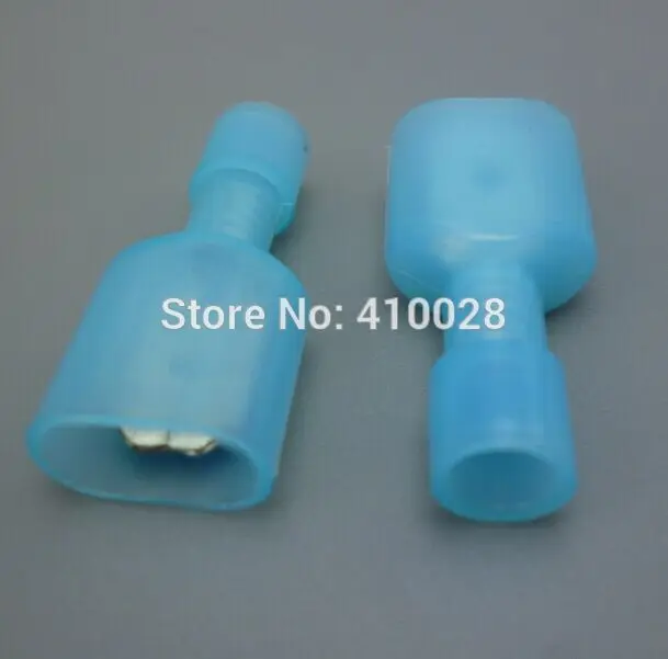 shhworldsea 500pcs male blue  Spade Crimp Connector Wire Terminal for 16-14AGW wire