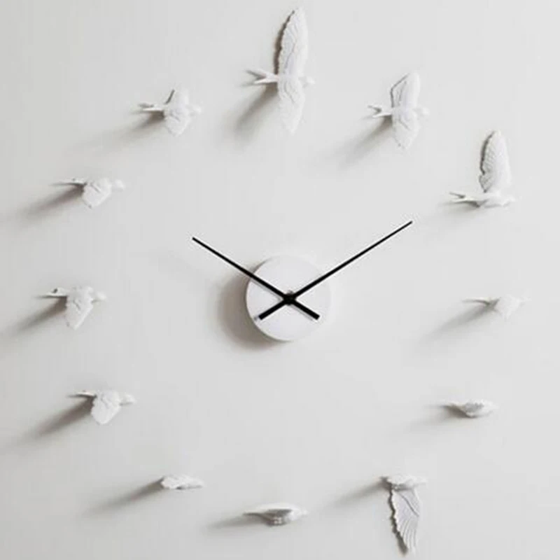 

New Swallow Handcraft Clock Model Modern Design Wall Clock Good Gift High Quality Home Decoration Product Figure Toys