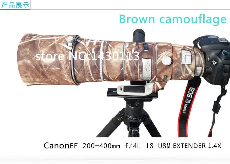 For Canon lens protective case guns clothing Canon EF 200-400mmf/4L IS USM SLR Lens Camo Protection Cover