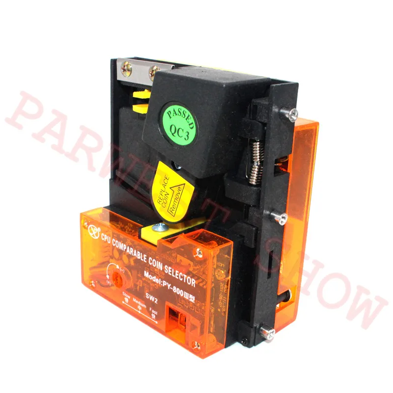 PY800III Coin Acceptor Advanced Top Entry Mechanical Coin Selector plastic panel for arcade coin operated game machines