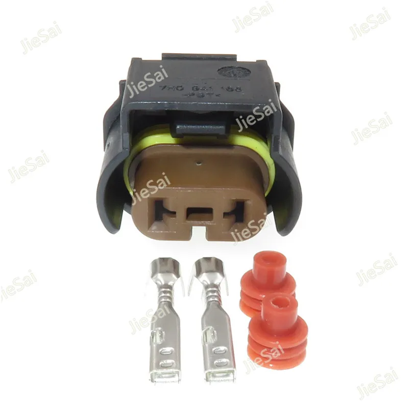 2 Pin 7H0941165 Auto Fog Light Connector Wiring Harness Socket 7H0 941 165 For VW Audi EOS Jetta Golf MK6 Passat Tiguan