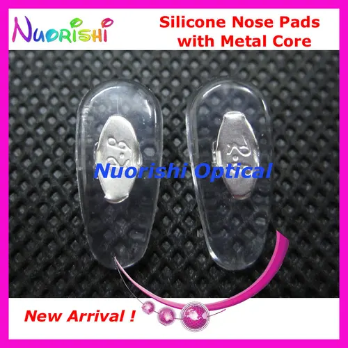 Imagen 2 del producto 100 Uds 500 Uds 2000 Uds Si88 gafas gafas almohadillas de silicona para la nariz con accesorios de núcleo de Metal 16mm envío gratis