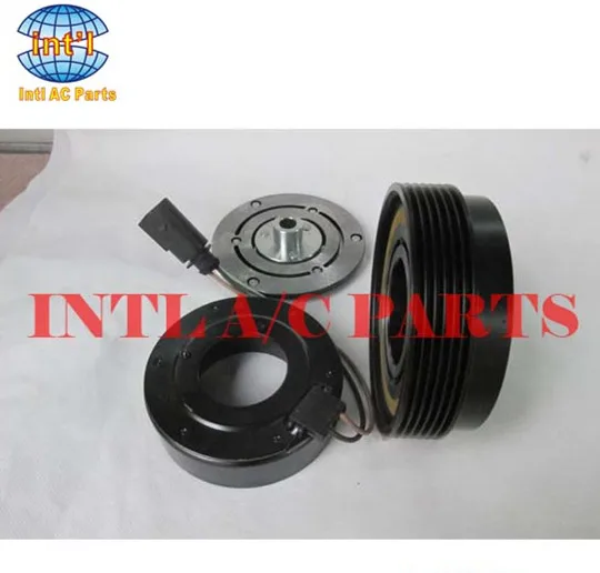 for 7V16 PV6 ac compressor clutch / PULLEY 12V for VW Golf Bora New Beetle Polo Sharan, for Audi A3 A4 compressor