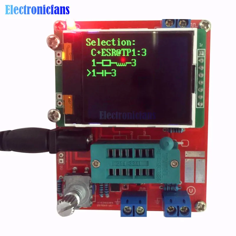 TFT GM328 Mega328 Transistor Tester LCR meter Square wave Signal Generator DIY Kit