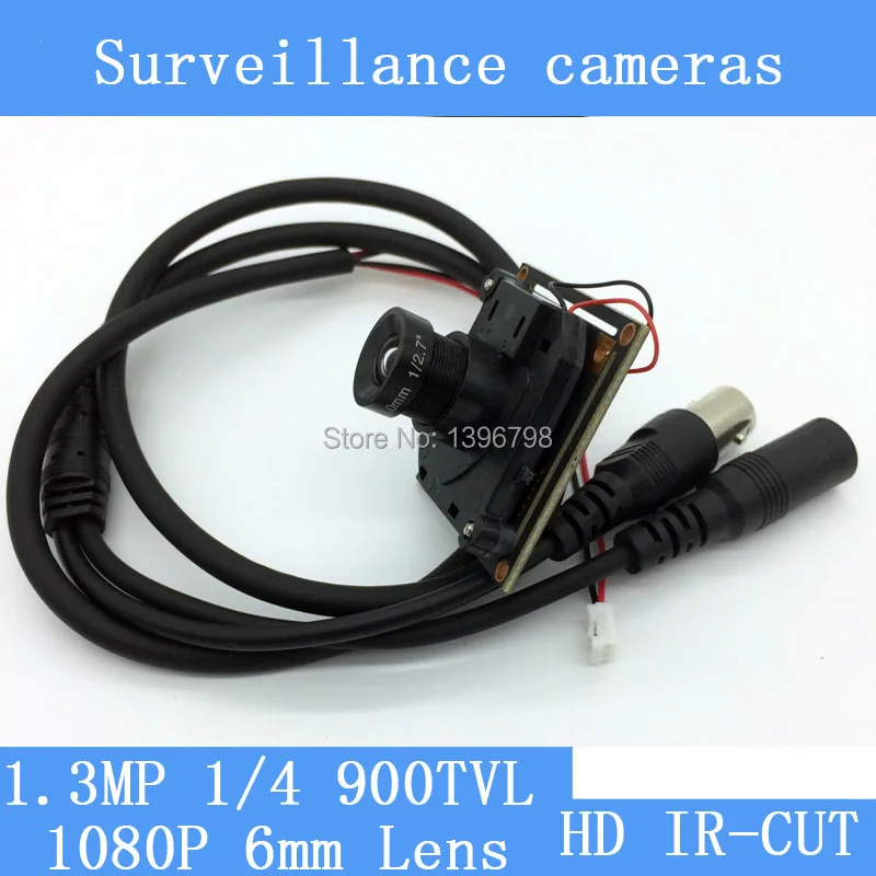 HD Color mini 900TVL 1080P 6mm Lens Analog High Definition Surveillance Camera Module Security indoor IR night vision