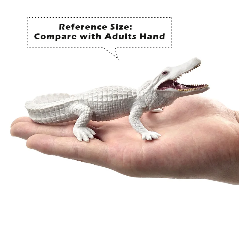 White Crocodile Panda Chimpanzee wildebeest Koala Deer Swan animal model figurine home decor fairy garden decoration accessories