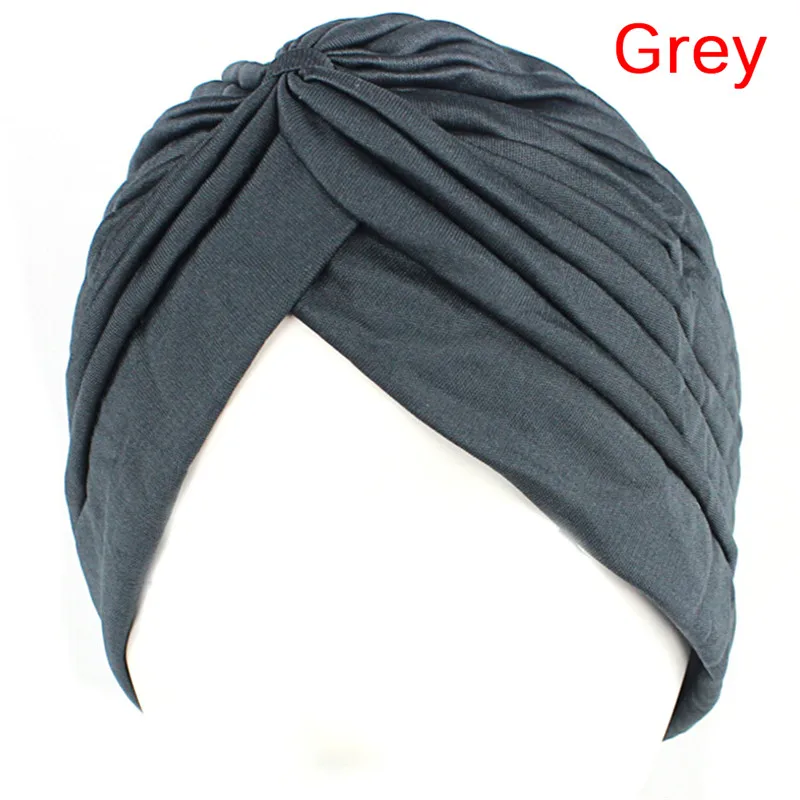 Women Elastic Stretchy Beanies Hat Bandanas Big Satin Bonnet Hijab Cap Hat For Musleim Womens Solid Color Muslim Turban Cap