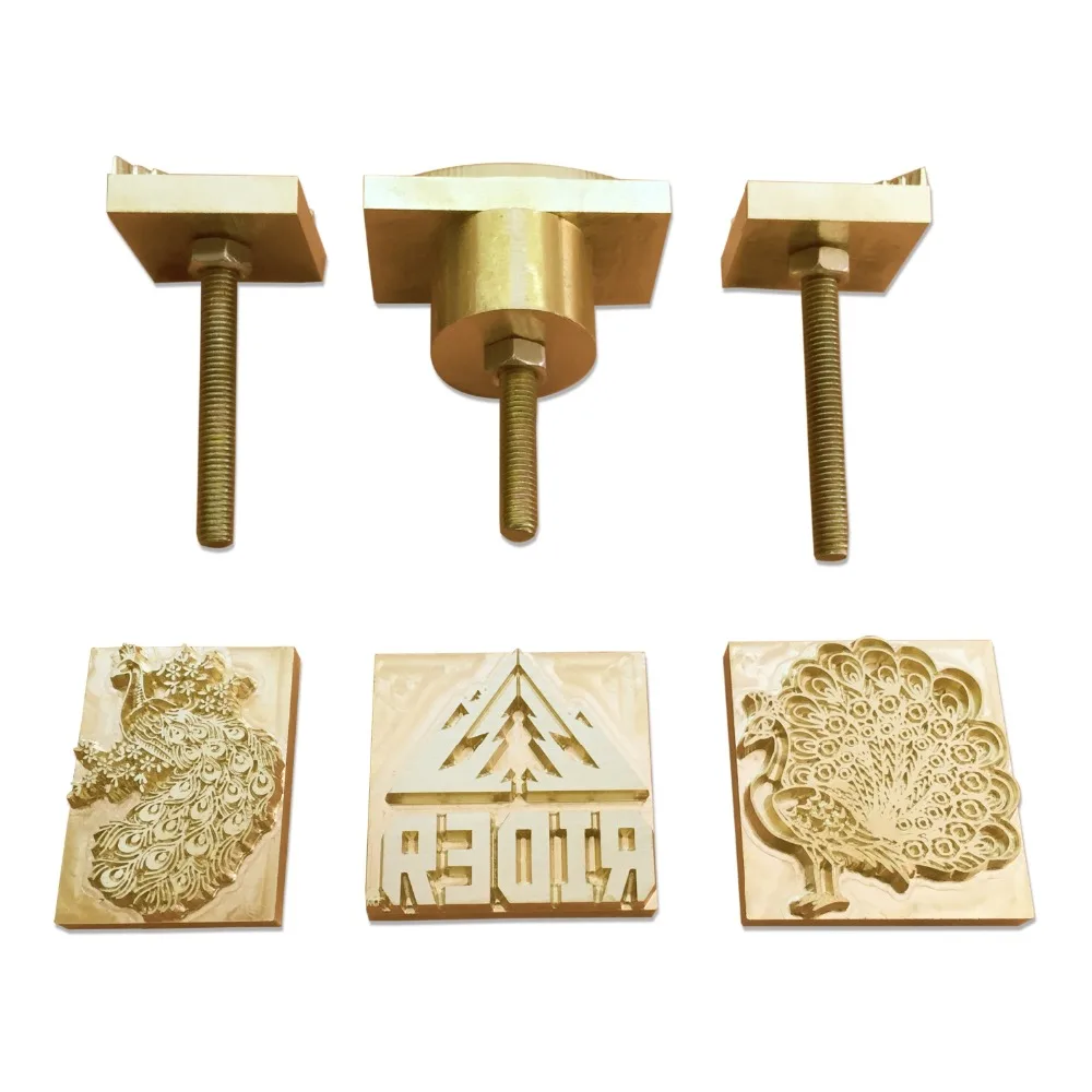 JINXINYANG Customize Hot Brass Stamp CECILE Iron Mold with Logo Personalized Mold heating on Wood Leather league DIY