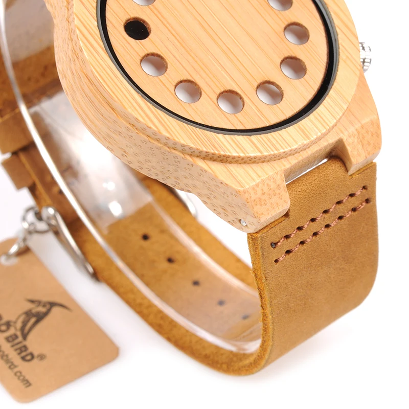 reloj hombre BOBO BIRD Men Watch Bamboo Quartz Watches Luxury Brand Design Wood Wristwatches Special Custom Gift for Men W-D08