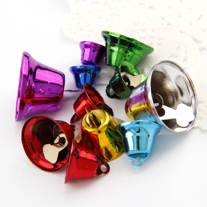 10PCS Colorful Metal Jingle Bells  Loose Beads Festival Party Decoration/Christmas Tree Decorations/DIY Crafts Accessories