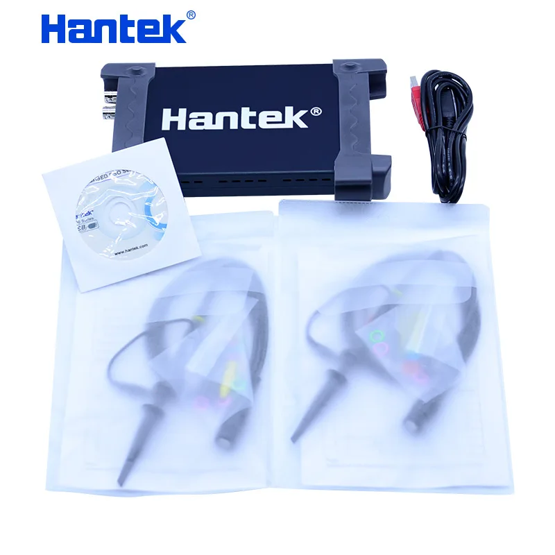 Hantek PC USB راسم الذبذبات الرقمي 6052BE 50MHz عرض النطاق الترددي 2-قناة 150MSa/s معدل أخذ العينات واجهة USBXI (TM) القياسية
