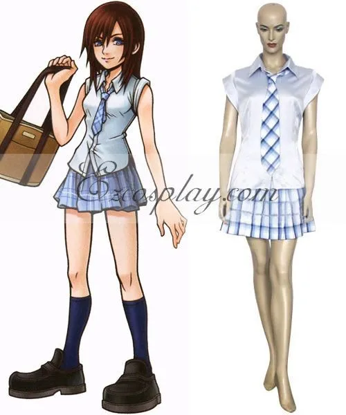 Kingdom Hearts 2 Kairi Halloween Dresses Set Cosplay Costume E001