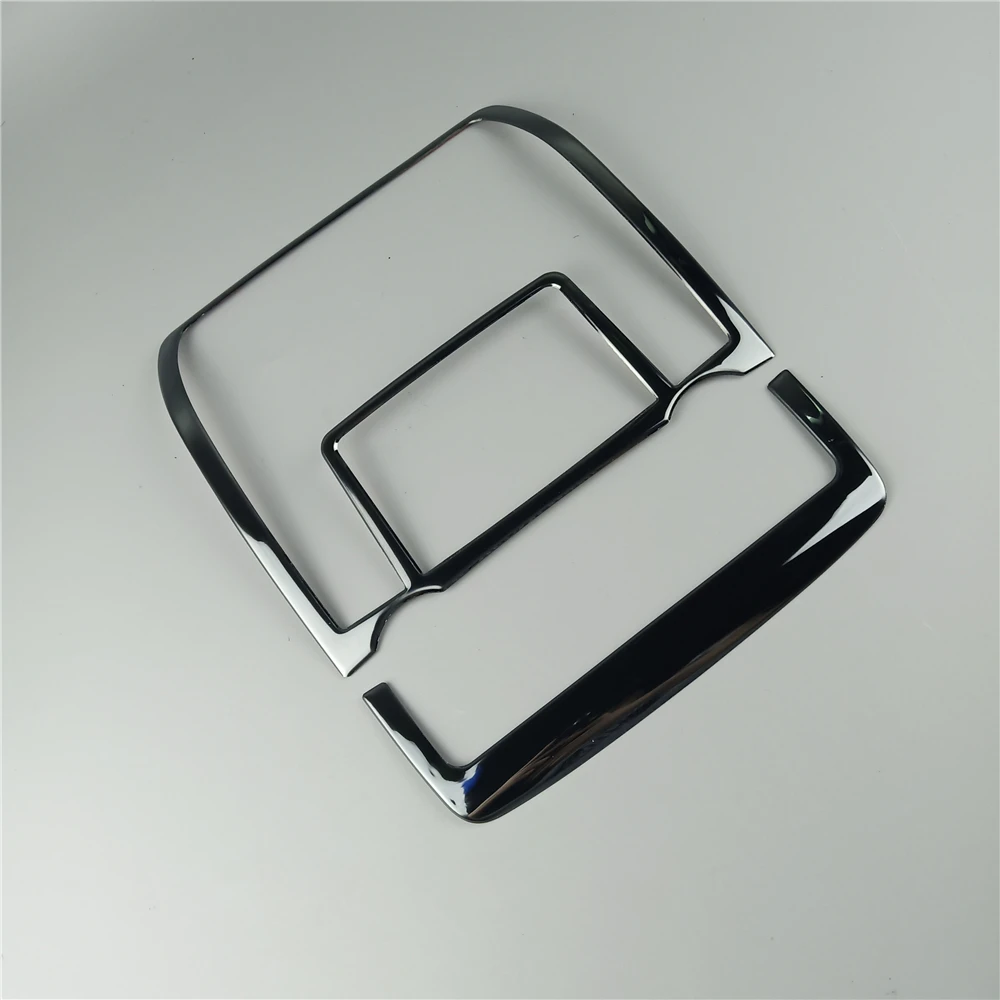 Black Car Roof Reading Lamp Frame Decoration Cover Trim 2Pcs For BMW X5 E70 X6 E71 2008-2014 Stainless Steel