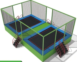 Fabryka cena dzieci kryty trampolina CE certified kryty komercyjna trampolina Park HZ-LG041