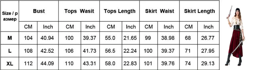 Pirate Captain Costumes Adult Women Pirate Costume Cosplay Set For Female Halloween Party Pirates of the Caribbean Dress Up image 4