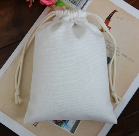 

High quality canvas customized cheap drawstring bag,cotton fabric jewelry bag wholesale custom gift bag for gift jewelry watch