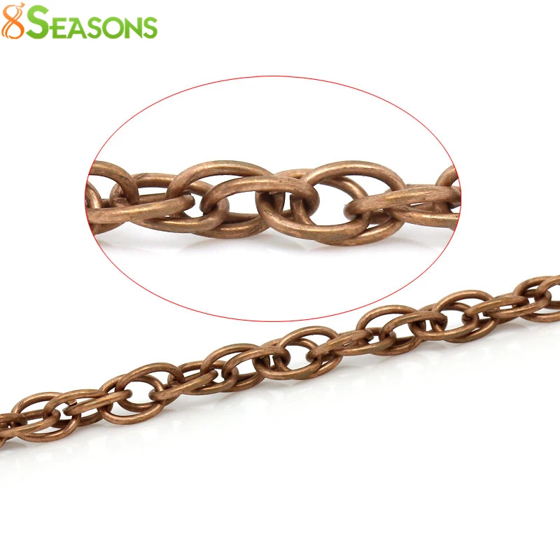 8SEASONS Link Chains Braiding Antique Copper 5.5mm x 4mm( 2/8