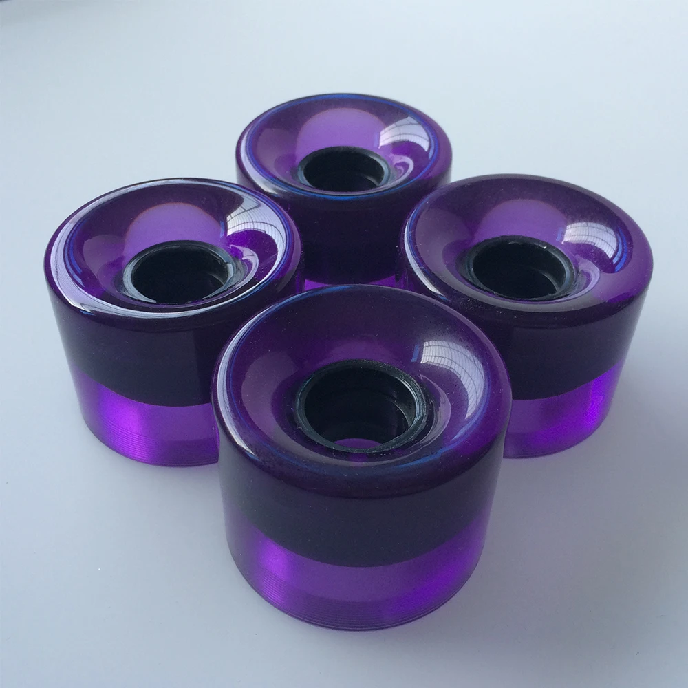 

1Set (4pcs) 60X45 mm Pu Cruiser Skateboard Wheels Blank Pro fit Mini Long Skate Board