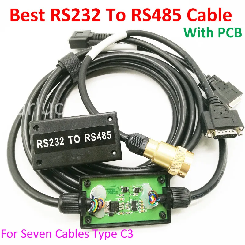 Top Quality Mb Star C3 RS232 to RS485 Cable For Multiplexer Star Diagnosis C3 Diagnostic Tool RS485 Cable With Best PCB Chip