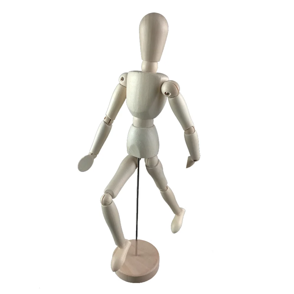 8inch 22cm Wood Human Body Model Figure Manikin Mannequin Artist Drawing Sketch for Table Display Painting Wooden Human Body