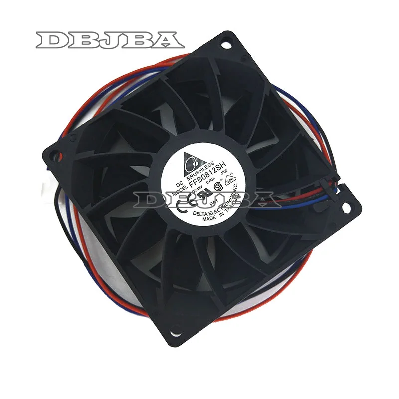 NEW Fan for ffb0812sh 12v 0.6a dual ball bearing fan 8025 8CM 80*80* 25MM ventilation cooling fan 3PIN cpu cooler fan