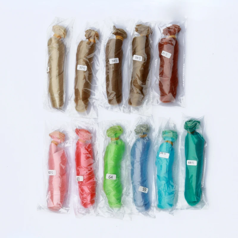 Msiredoll bjd wig Accessories 1piece 15*100CM doll hair for 1/3 1/4 1/6 1/12 Natural Color Curly doll hair wig diy Free shipping